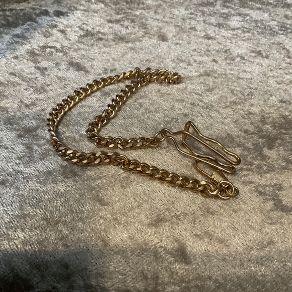 Vintage Gold Tone Pocket Watch / Wallet Safety Chain - Picture 2 of 2